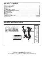 Preview for 2 page of NordicTrack C2155 NTL07707.0 User Manual