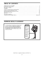 Preview for 2 page of NordicTrack C7 Zl Bike User Manual