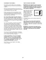 Preview for 21 page of NordicTrack E 11.6 NTEVEL99813.0 User Manual