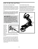 Preview for 16 page of NordicTrack E 15.0 Elliptical User Manual