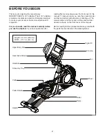 Preview for 7 page of NordicTrack E 16.7 Manual