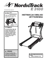 NordicTrack E 3100 (Polish) Manual preview