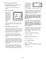 Preview for 20 page of NordicTrack E10 REAR DRIVE NTEVEL89909.2 User Manual