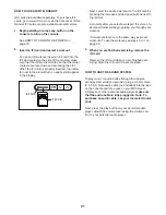 Preview for 21 page of NordicTrack E10 REAR DRIVE NTEVEL89909.2 User Manual