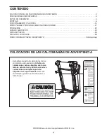 Preview for 2 page of NordicTrack E4.2 Elliptical (Spanish) Manual Del Usuario