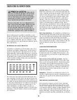 Preview for 25 page of NordicTrack E4.2 Elliptical (Spanish) Manual Del Usuario