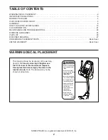 Preview for 2 page of NordicTrack Gx 2.5 Bike Manual