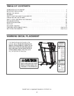 Preview for 2 page of NordicTrack NETL99810.0 User Manual