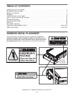 Preview for 2 page of NordicTrack NTL29010.0 Manual