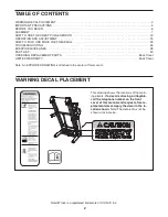 Preview for 2 page of NordicTrack Viewpoint 3600 Treadmill User Manual