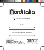 Preview for 121 page of Norditalia BP-500 Operating Manual