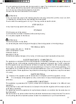 Preview for 11 page of Norditalia Calor Cervical Operating Manual