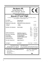 Preview for 44 page of Nordpeis Monaco C High Base Left Installation Manual