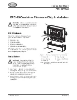 Nordson EPC-15 Instruction Sheet preview