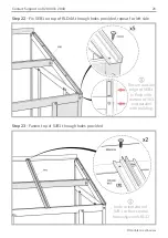 Preview for 21 page of Norfolk Greenhouses BCPOSW1280+G Assembly Instructions Manual