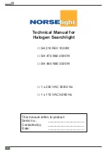 Preview for 2 page of NORSELIGHT R60 Series Installation & User Manual