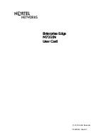 Nortel Enterprise Edge M7310N User'S Card Manual preview