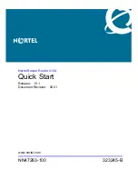 Nortel Secure Router 4134 Quick Start Manual preview