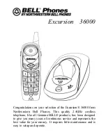 Preview for 1 page of Northwestern Bell Excursion 36000 Instructions Manual