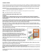 Preview for 2 page of Nos 25973NOS Installation And Operation Instructions Manual