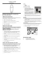 Nostalgia Electrics COCKTAIL CYCLONE CSS-500 Series Instructions preview