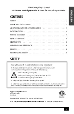 Preview for 4 page of Nostalgia Electrics HomeCraft FBG2 Instructions And Recipes Manual