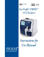 NOVA BIOMEDICAL Stat Profile PRIME Instructions For Use Manual preview