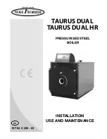 Preview for 1 page of Nova Florida Taurus Dual 100 Installation, Use And Maintenance Manual