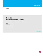 Novell CUSTOMER CENTER 2.3 Manual preview