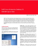 Novell LINUX ENTERPRISE DESKTOP 10 - GNOME Quick Manual preview