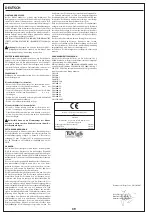 Preview for 39 page of Novellini IRIS dx 600/20 Installation, Use And Maintenance Manual