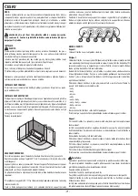 Preview for 71 page of Novellini Sense 7 Z2 Instructions For Installation, Use And Maintenance Manual