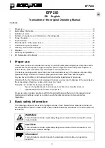 Preview for 13 page of NovoPress EFP203 Operating Manual