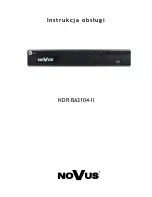 Preview for 75 page of Novus NDR-BA3104-II User Manual