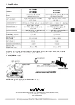 Preview for 2 page of Novus NV-003MIC User Manual