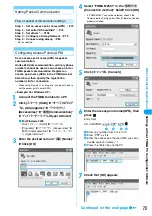 Preview for 76 page of NTT docomo FOMA M2501 Manual