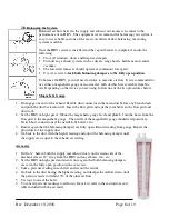 Preview for 8 page of Nu-Air CEA15-R Operating Instructions Manual