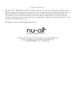 Preview for 4 page of Nu-Air Elimiator 80 Installation, Operation And Care Manual