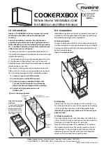 Nuaire Group COOKERXBOX Installation And Maintenance Manual preview