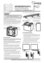 Nuaire Group MRXBOX95-WALL Installation And Maintenance Manual preview