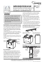 Nuaire Group MRXBOX95B-WMI Installation And Maintenance Manual preview