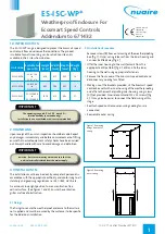 NuAire ES-ISC-WP Series Installation And Maintenance preview