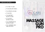 Preview for 11 page of NUCARE MASSAGE GUN PRO User Manual