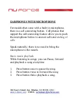 Preview for 13 page of NuForce Earphones User Manual