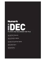 Numark iDEC Quick Start Manual preview