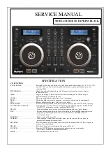 Numark MIXDECK EXPRESS BLACK Service Manual preview