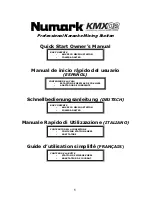 Numark Professional Karaoke Mixing Station KMX02 Quick Start Owner'S Manual preview