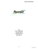 Preview for 40 page of Nuvair 8060 User Manual