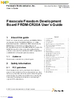 Preview for 1 page of NXP Semiconductors Freescale FRDM-CR20A User Manual