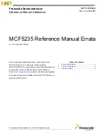 NXP Semiconductors MCF5235 Reference Manual preview